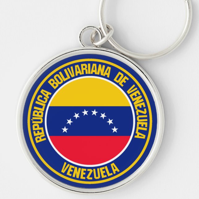 Chaveiro Venezuela Round Emblem (Frente)