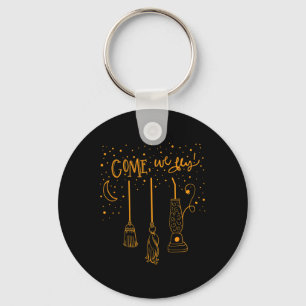 Chaveiro Venha, nos divertimos, Feliz Halloween Bruxa Hocus