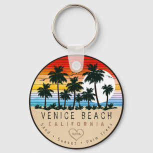 Chaveiro Venice Beach California Retro Palm tree Souvenir