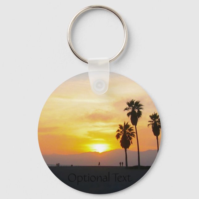 Chaveiro Venice Beach California Sunset Souvenir (Frente)