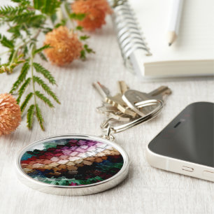 Chaveiro Vento Escuro Cubo Centrado