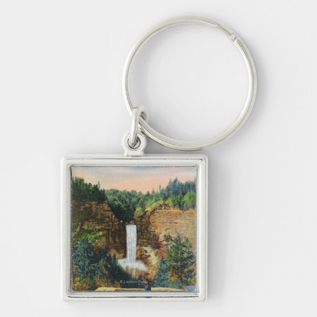 Chaveiro Ver as quedas de Taughannock # 2 (Frente)