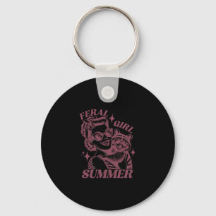 Chaveiro Verão da Menina Feral Panda Lixo Fofa Mapache Verã