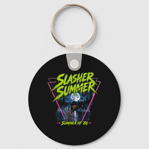 Chaveiro Verão de Halloween engraçado vintage 80 Slasher