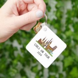 CHAVEIRO VERÃO EUROPEU PERSONALIZÁVEL MENINAS EM TOUR