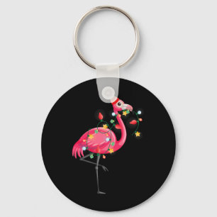 Chaveiro Verão Havaiano Tropical Flamingo Natal Divertido 