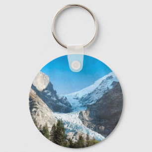 Chaveiro Verão nas montanhas, geleira na Jungfrau