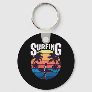 Chaveiro Verão Vintage Surf Surfistas Praia Palmeira