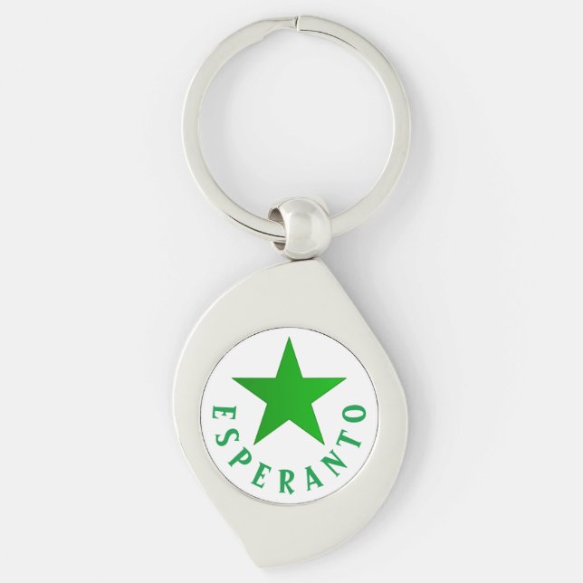 Chaveiro Verda Stelo (Estrela Esperanto) (Frente)