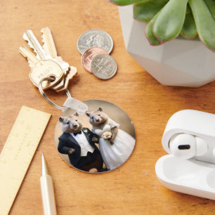 Chaveiro "Verdadeiro Amor Sob: Casando De Wombats