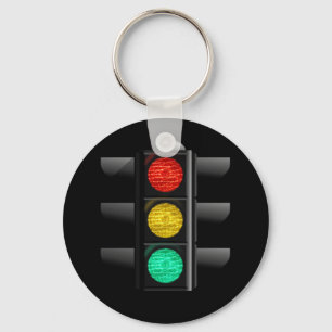 Chaveiro Verde-Amarelo-vermelho-semáforo