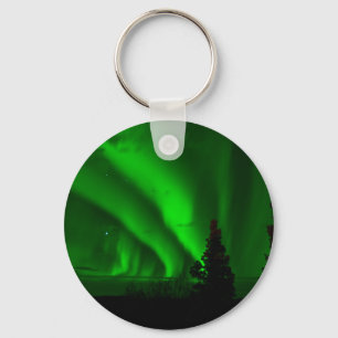 Chaveiro verde aurora-boreal