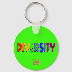 Chaveiro Verde Brilhante Personalizado da Diversid