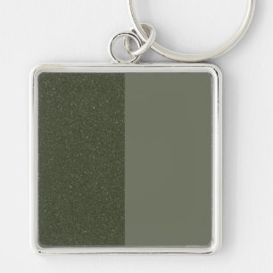 Chaveiro Verde de Motografia de Dois Tom