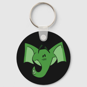 Chaveiro verde do elefante