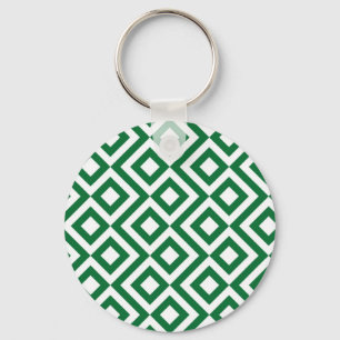 Chaveiro Verde e Branco Meander