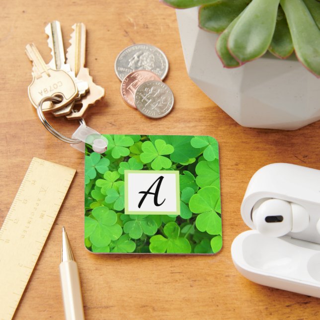 Chaveiro Verde fecha Bíblia de prosperidade de fotos Verso  (Mesa)