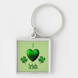 Chaveiro Verde I Heart Irish