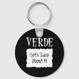 Chaveiro Verde - Roupa de Taco de Halloween de Hot Packet