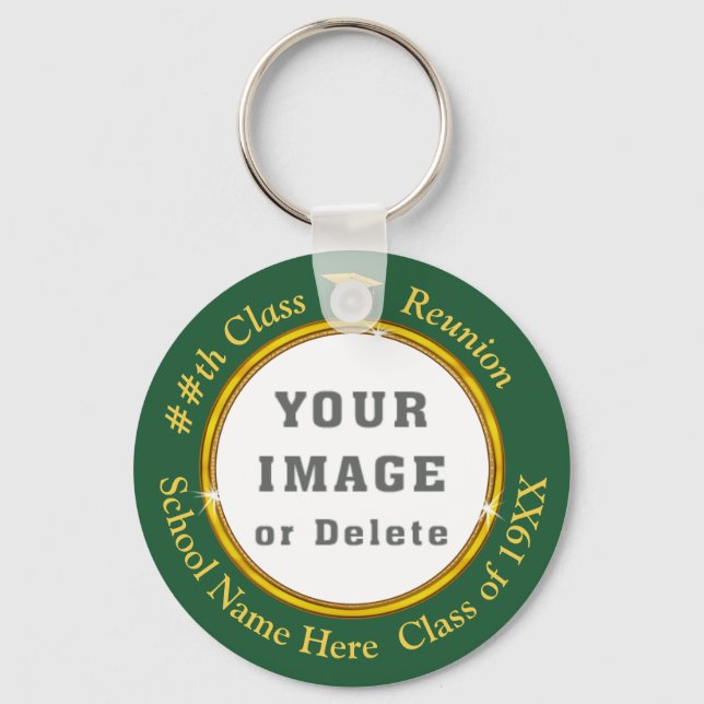 Chaveiro Verdes e Dourados, Suvenires Itens para Reunião de (Frente)