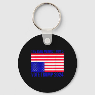 Chaveiro Veredito Real 5 de Novembro Trump 2024 Bandeira In