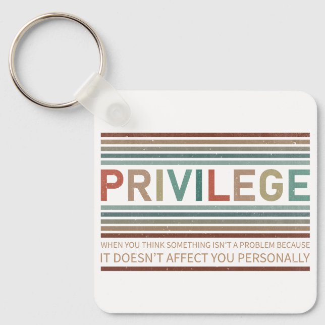 Chaveiro Verificar seu privilégio (Frente)