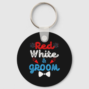 Chaveiro Vermelho Branco E Noivo Festa De Casamento Engraça