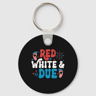 Chaveiro Vermelho Branco E Vencimento 4 De Julho Anunciante