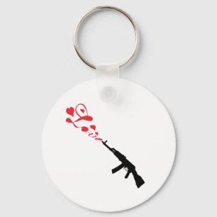 Chaveiro Vermelho do amor da metralhadora