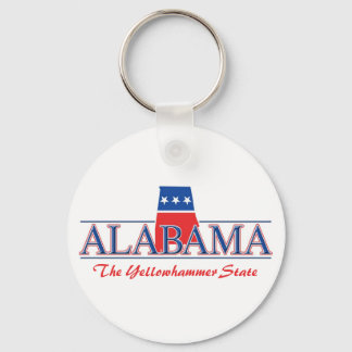 Chaveiro Vermelho e Azul do Alabama