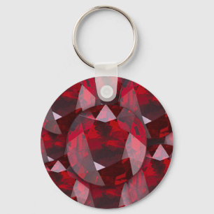 CHAVEIRO VERMELHO GARNET GEMS JANUTHSTONE