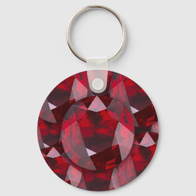 CHAVEIRO VERMELHO GARNET GEMS JANUTHSTONE (Frente)