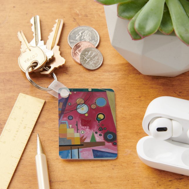 Chaveiro Vermelho pesado por Wassily Kandinsky (Mesa)