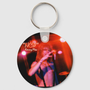 Chaveiro VERMELHO vivo w "NCW " do Mac de Kenny do
