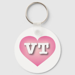 Chaveiro Vermont Pink Fade Heart - Eu adoro VT