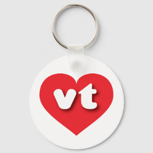 Chaveiro Vermont Red Heart - Eu amo vt