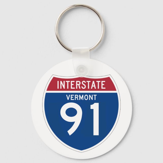 Chaveiro Vermont VT I-91 Roteiro Interestadual - (Frente)