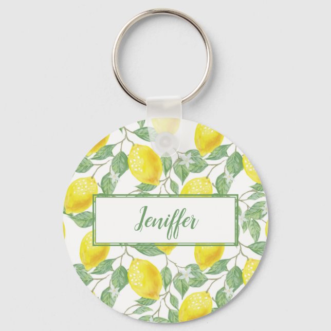 Chaveiro Verões amarelos doces. (Frente)
