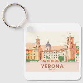 Chaveiro Verona Itália Pastel Viagem - Juliet's Balcony