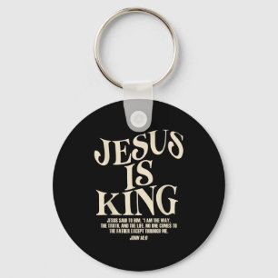 Chaveiro Versículo da Bíblia O Jesus É Rei João 14_6 Deus C