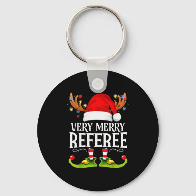 Chaveiro Very Merry X-mas Referee Matching Christmas  (Frente)