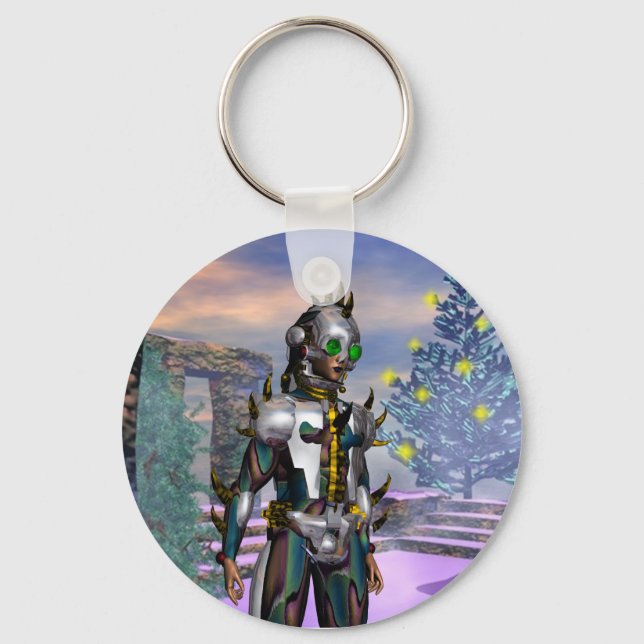 CHAVEIRO VÉSPERA DE UM CIBORG DO NOVO ANO (Frente)