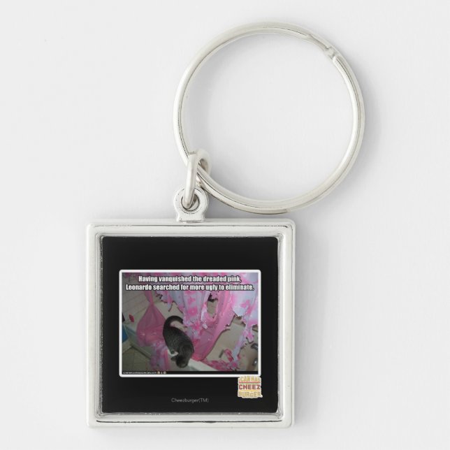 Chaveiro Vestido o pavoroso rosa (Frente)