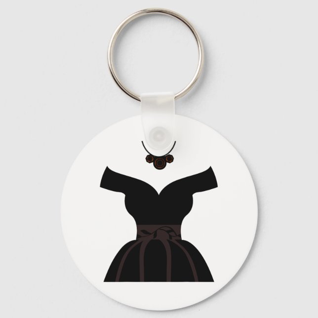 Chaveiro Vestidos de Noiva Chuvas de Presentes Gráfico Fofo (Frente)