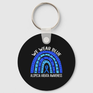 Chaveiro Vestimos O Arco Azul Para A Consciência Alopecia A