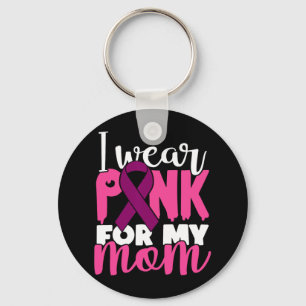 Chaveiro Vestir Cor-De-Rosa Para A Minha Mãe Apoiar O Cance