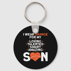 Chaveiro Vestir Laranja Para O Meu Filho Com Awarenes De Es