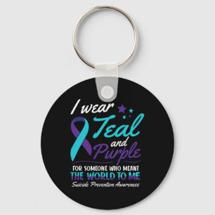 Chaveiro Vestir O Teal E O Suicídio Roxo Sensibilizar A Cur
