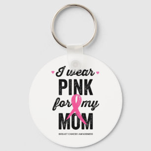 Chaveiro Vestir Rosa Para A Consciência Do Cancer Da Minha 
