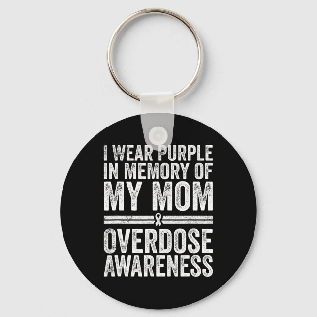 Chaveiro Vestir Roxo Para A Minha Mãe (Frente)